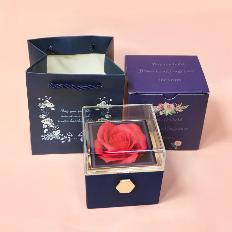 Coffret cadeau Rose rotative