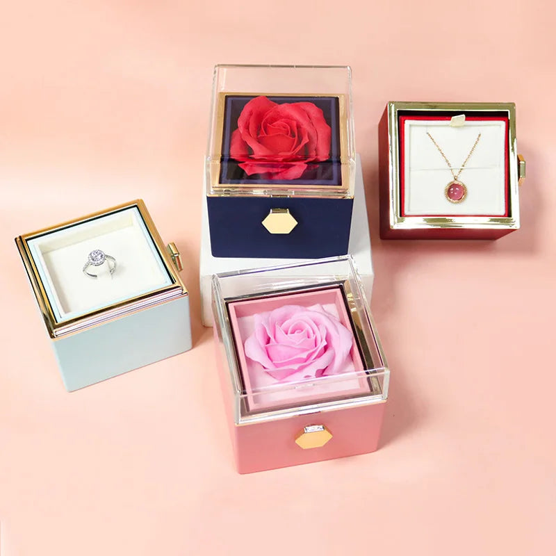 Coffret cadeau Rose rotative