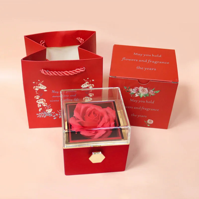 Coffret cadeau Rose rotative